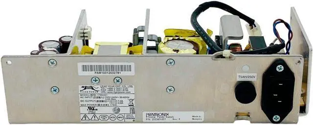 Alt view image 4 of 7 - Printronix 252363-001 Power Supply Assembly 178N201 for T4M SL4M Label Printer