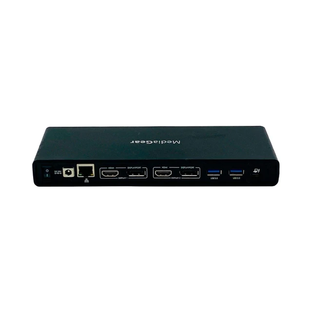 Alt view image 4 of 7 - MediaGear USB-C Dual 4K Universal Docking Station w/AC Adapter OEM