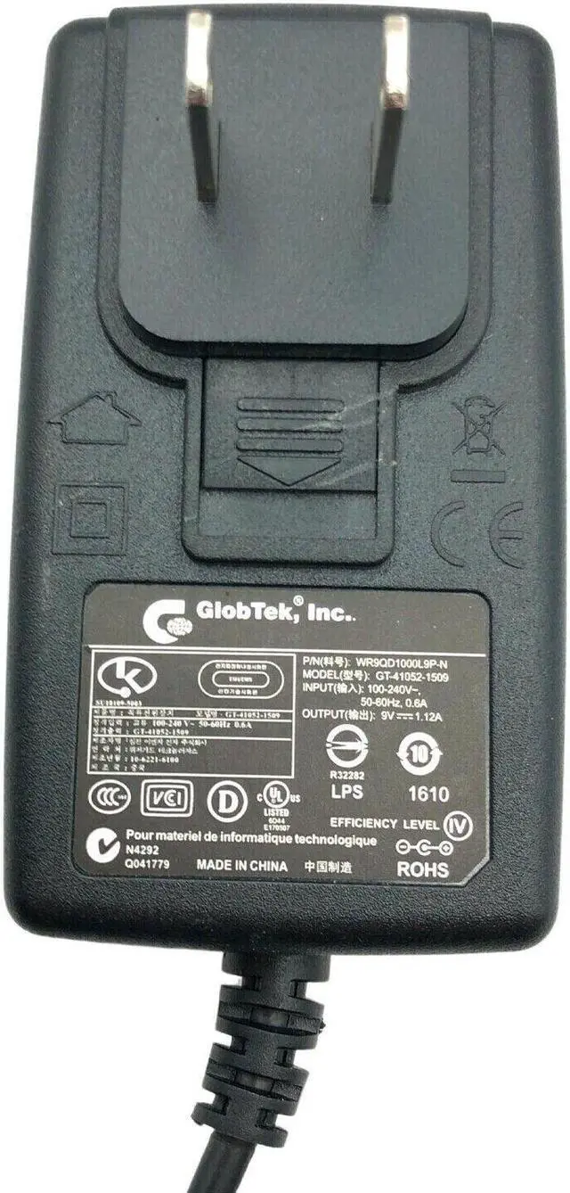 Alt view image 3 of 4 - NEW Original Globtek GT-41052-1509 AC Adapter 9V 1.12A Adapter WR9QD1000L9P-N