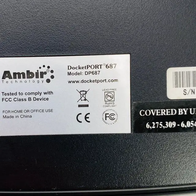 Alt view image 5 of 7 - Ambir DocketPORT 687 Duplex ID Color USB Sheetfed Scanner w/ USB cable Warranty