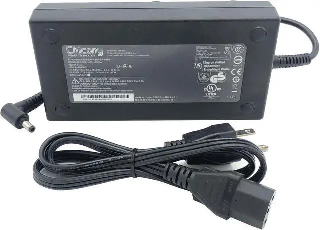 Alt view image 7 of 7 - Genuine Chicony A12-180P1A AC Power Supply Adapter 19V 9.5A A180A002L w/Cord