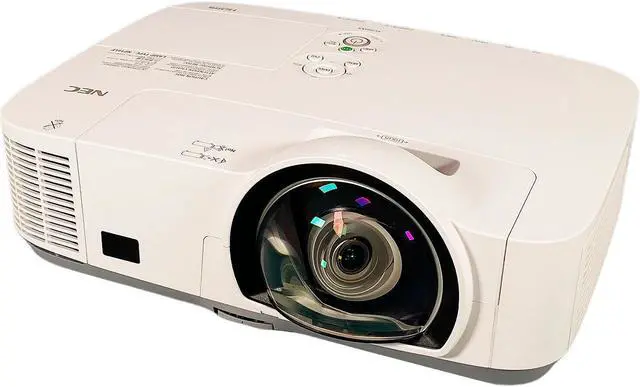 Alt view image 2 of 6 - Short-Throw 3LCD NEC Projector NP-M300XS 3000 Lumens ANSI HD 1080p HDMI w/Bundle