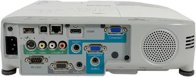 Alt view image 3 of 4 - Portable 3LCD Projector Epson PowerLite X27  2700 ANSI HDMI HD 1080i H692A w/Bundle