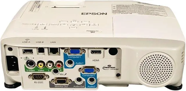 Alt view image 2 of 6 - Portable 3LCD Projector Epson PowerLite 97 2700 ANSI Lumens HD 1080i HDMI Accessories w/Bundle