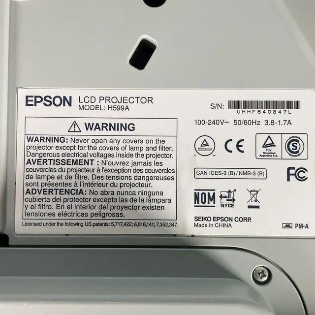 Alt view image 4 of 7 - 3LCD Projector Ultra Short Throw UST Epson BrightLink 595Wi  3300 ANSI Lumens H599A w/Bundle