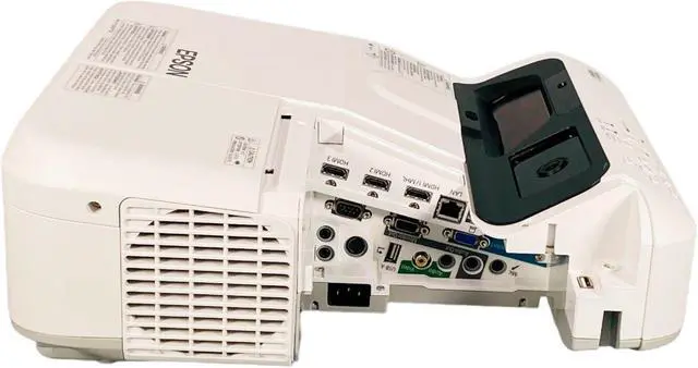 Alt view image 4 of 7 - Ultra Short Throw (UST) 3LCD Projector  Epson BrightLink 695Wi WXGA H740A 3500 ANSI 1080p HDMI w/Remote Bundle