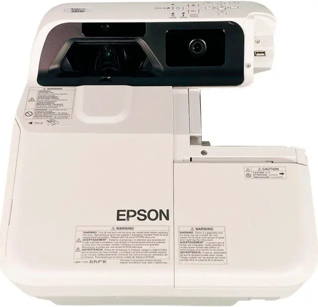 Alt view image 6 of 7 - Ultra Short Throw (UST) 3LCD Projector  Epson BrightLink 695Wi WXGA H740A 3500 ANSI 1080p HDMI w/Remote Bundle