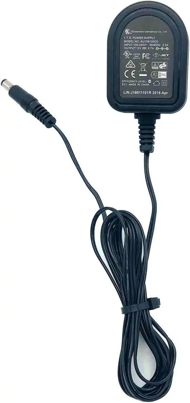 Main image of Genuine Elementech AU108120C0 Power Supply Adapter 12V 0.7A Wall Charger OEM