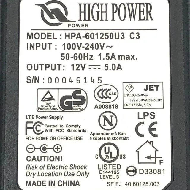Alt view image 2 of 7 - Panasonic PQLV208 9VV 4WW Power Adapter   Genuine