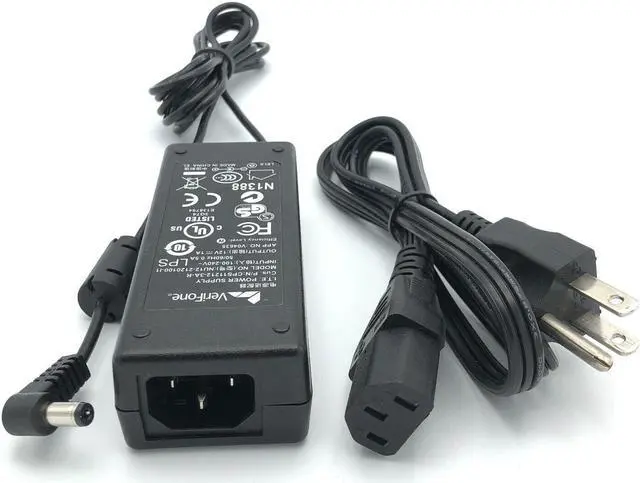 Alt view image 5 of 6 - Genuine Verifone 12V 1A Power Supply NU12-2120100-I1 Adapter CPS11212-3A-R w/PC