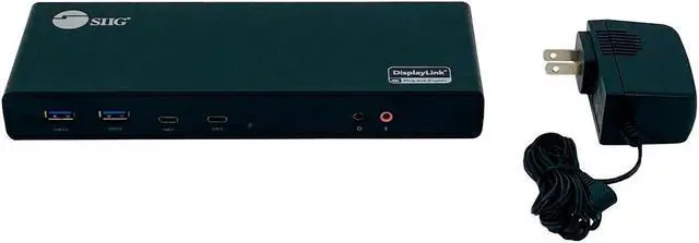 Main image of Authentic SIIG USB-C Dual 4K Docking Station JU-DK0811-S1 w/ Power Delivery