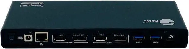Alt view image 3 of 7 - Authentic SIIG USB-C Dual 4K Docking Station JU-DK0811-S1 w/ Power Delivery