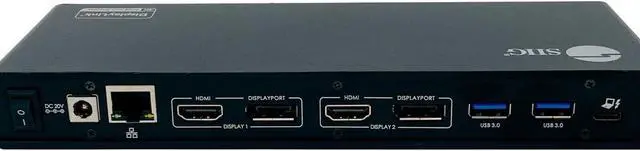 Alt view image 4 of 7 - Authentic SIIG USB-C Dual 4K Docking Station JU-DK0811-S1 w/ Power Delivery