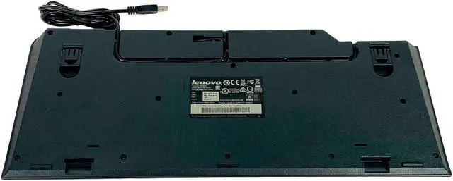 Alt view image 5 of 5 - Lenovo KB1021 Computer USB Black Full Size Keyboard 54Y9400 104-Key