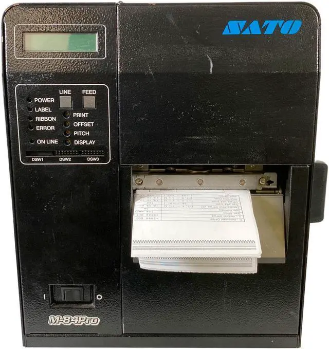 Alt view image 7 of 7 - SATO M-84PRO-2 Industrial Thermal Transfer Barcode Printer Ethernet Tested