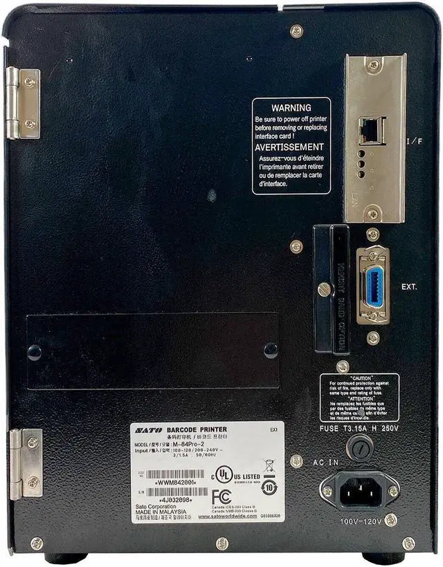 Alt view image 3 of 7 - SATO M-84PRO-2 Industrial Thermal Transfer Barcode Printer Ethernet Tested