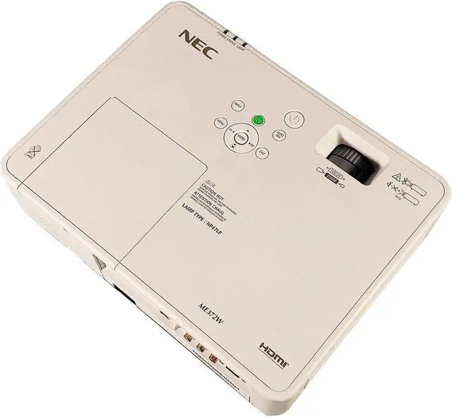 Alt view image 5 of 6 - NEC Display Solutions NP-ME372W 3LCD Projector 3700 ANSI for Gaming Golf Race Flight Simulator in 4K w/Bundle