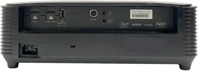 Alt view image 3 of 7 - Optoma HD144X DLP Projector 3400 ANSI Home Theater Full 3D HD 1080p HDMI Remote
