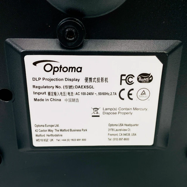Alt view image 4 of 7 - Optoma W312 DLP Projector 3200 ANSI Home Theater Full HD 3D 1080p HDMI w/Bundle