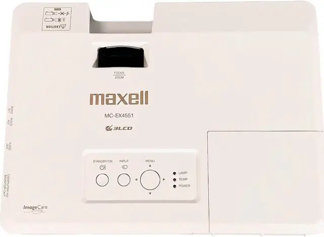 Alt view image 6 of 7 - Maxell MC-EX4551 3LCD Projector 4500 Lumens Home Theater 1080p HDMI w/Remote