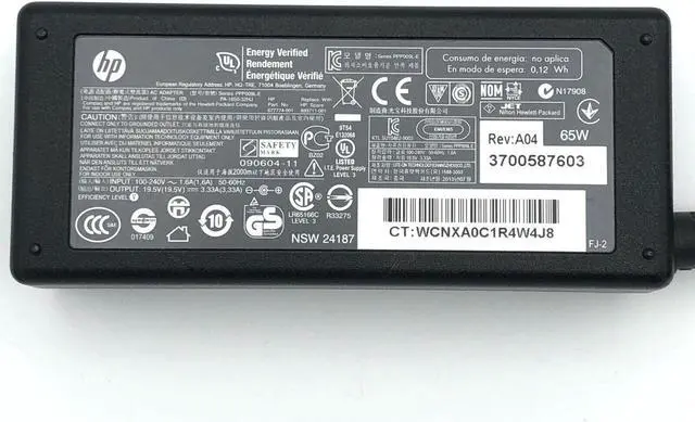 Alt view image 2 of 7 - Original 65W HP Adapter Laptop Charger TPN-LA16 L39752-001 19.5V 3.33A & USB-C