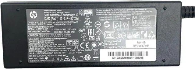 Alt view image 2 of 6 - Genuine 85W HP 4.36A AC DC Adapter for T620 PLUS Thin Client TPC-I005-TC w/Cord
