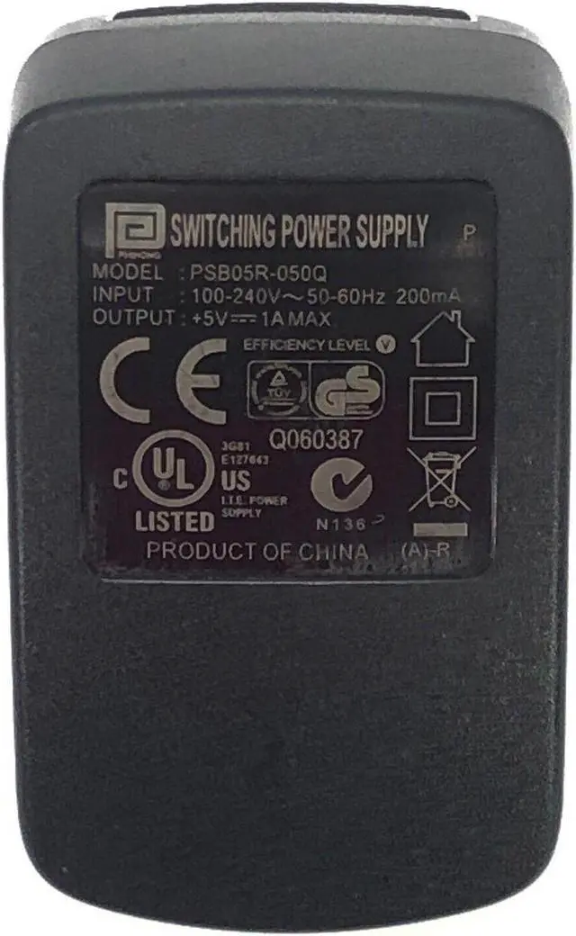 Main image of Brand NEW Genuine Phihong AC Adapter Switching Power Supply PSB05R-050Q 5V 1A