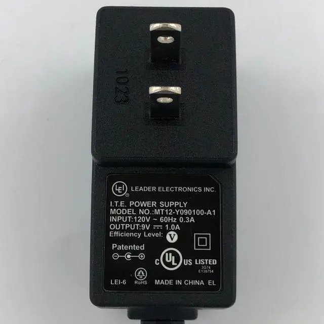 Alt view image 3 of 7 - New Genuine LEI Power Supply Adapter MT12-Y090100-A1 Charger 5.5x2.5 mm 9V 1A OEM