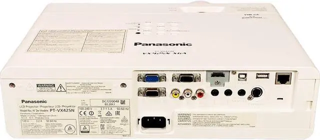 Alt view image 2 of 7 - Panasonic 3LCD Projector for Home Theater in Large Rooms ANSI HD 1080p HDMI w/Bundle