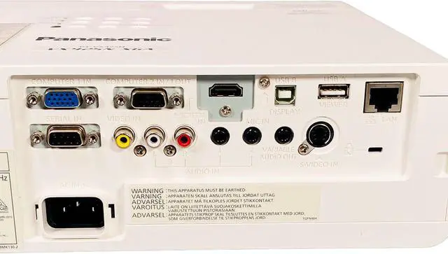 Alt view image 3 of 7 - Panasonic 3LCD Projector for Home Theater in Large Rooms ANSI HD 1080p HDMI w/Bundle