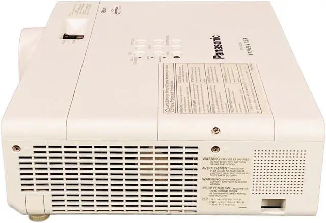 Alt view image 4 of 7 - Panasonic 3LCD Projector for Home Theater in Large Rooms ANSI HD 1080p HDMI w/Bundle