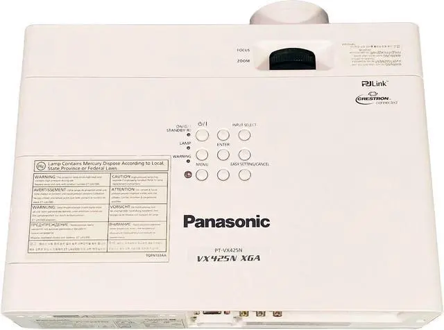 Alt view image 6 of 7 - Panasonic 3LCD Projector for Home Theater in Large Rooms ANSI HD 1080p HDMI w/Bundle