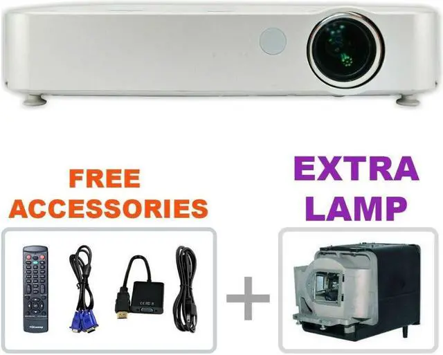 Main image of Panasonic PT-LB51NT 3LCD Projector XGA School HDMI-adapter w/Remote + EXTRA LAMP