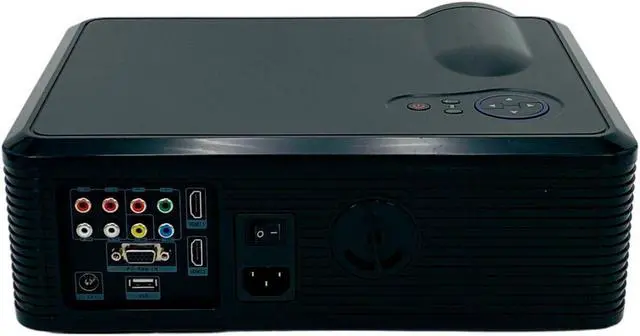 Alt view image 3 of 7 - HTP LED-33 LCD Projector Home Theater Full HD 1080p HDMI USB w/Bundle