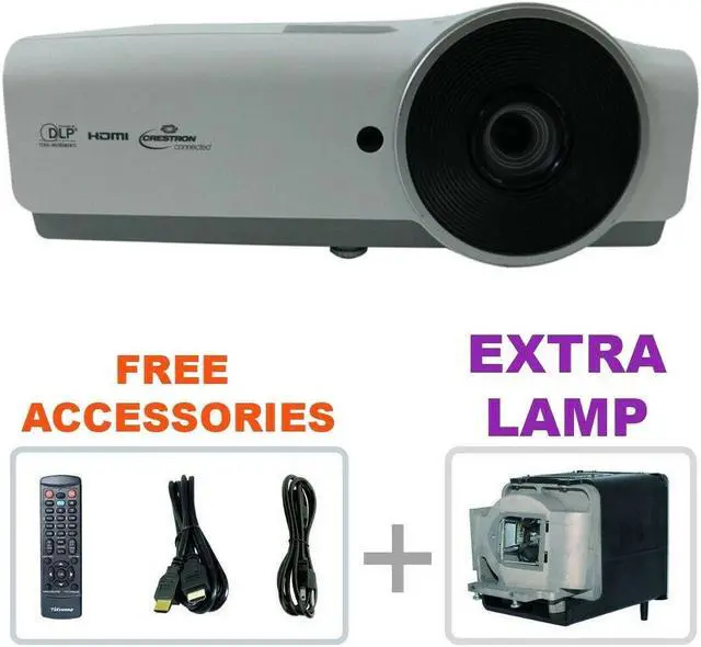 Main image of VIVITEK DX813 DLP Projector 3600 Lumens HD 1080p HDMI USB w/Remote + EXTRA LAMP