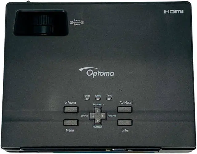 Alt view image 7 of 7 - Optoma TX7156 DLP Projector 3000 Lumens Home Theater HD 1080p HDMI USB w/Bundle