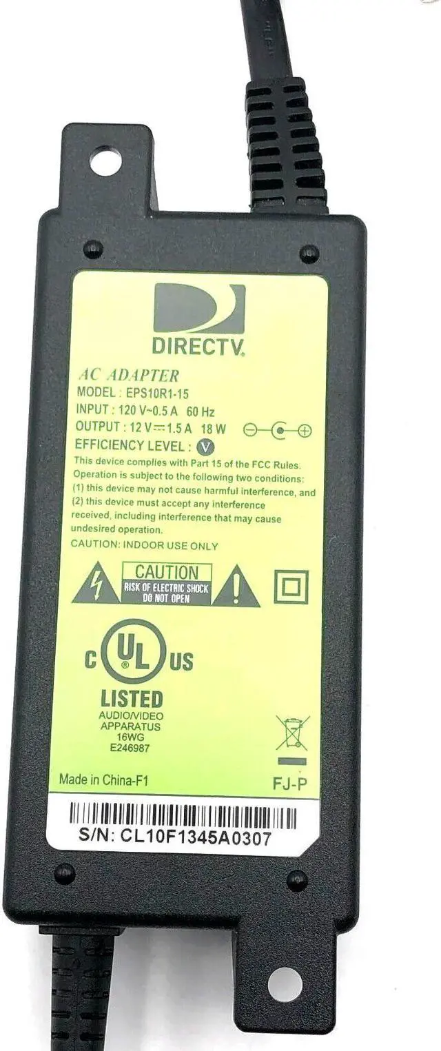 Alt view image 2 of 5 - DirecTV EPS10R1-15 AC DC Power Adapter 12V 1.5A 18W OEM