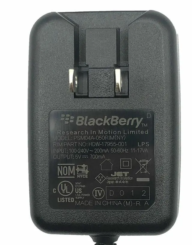 Alt view image 3 of 6 - Original BlackBerry AC/DC Adapter PSM04A-050RIM Power Charger 5V 700mA OEM