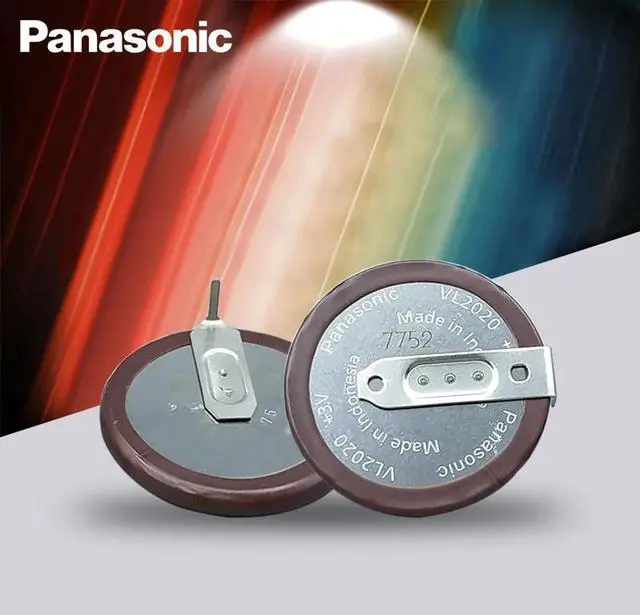Main image of 2pc  VL2020 3V 20mAh coin type rechargeable 90 degrees fillet lithium button cell battery
