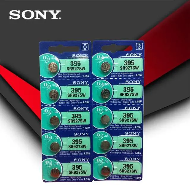Alt view image 3 of 3 - 5pc Sony 395 SR927SW 399 SR927W LR927 AG7 1.55V Watch Battery SR927SW 395 Button Coin Cell MADE IN JAPAN