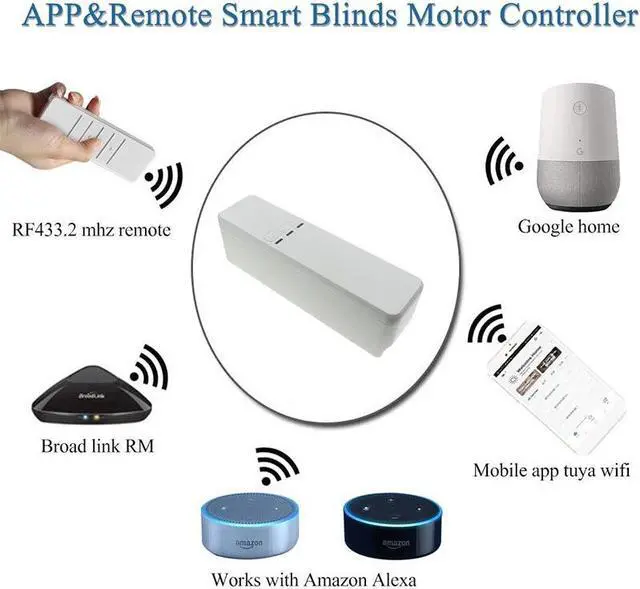 Main image of WiFi Tuya DIY Smart Motorized Chain Roller Blinds Shade Shutter Drive Electric Curtain Motor With Batrery Alexa Google Control