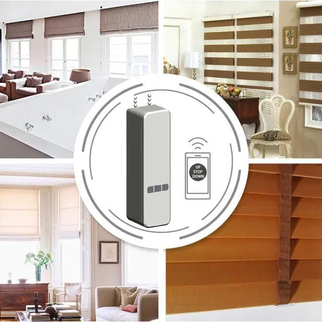 Alt view image 4 of 6 - WiFi Tuya DIY Smart Motorized Chain Roller Blinds Shade Shutter Drive Electric Curtain Motor With Batrery Alexa Google Control