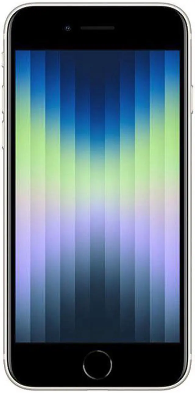 Alt view image 2 of 4 - Apple iPhone SE (3rd Gen) A2595 (Fully Unlocked) 64GB Starlight