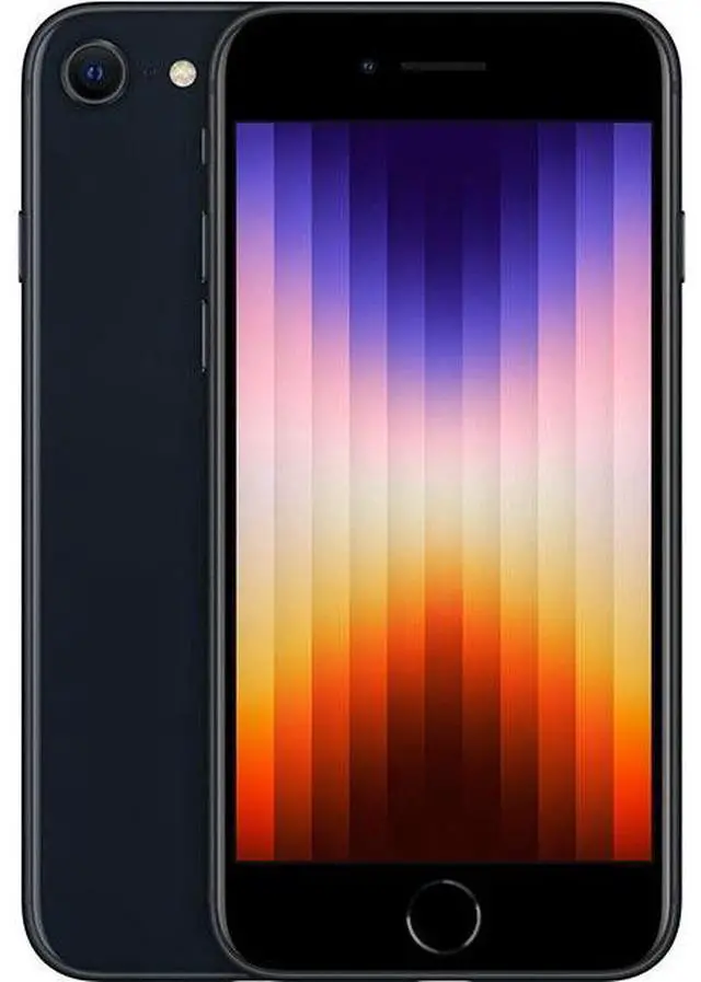Main image of Apple iPhone SE (3rd Gen) A2595 (AT&T Only) 128GB Midnight (Grade A+)