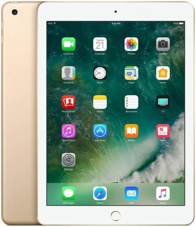 Alt view image 2 of 2 - Apple iPad 5th Gen A1823 (WiFi + Cellular Unlocked) 32GB Gold (Grade A)