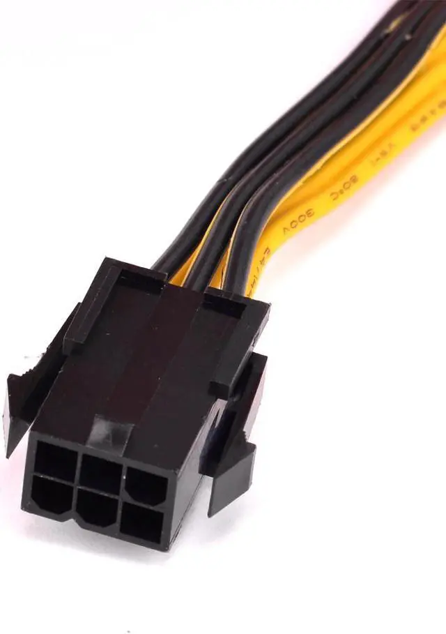 Alt view image 2 of 6 - PCIe GPU 6pin 1 to 4 way 6+2Pin Female to Male Extension Cable PCI-e Graphics card 6Pin to 8pin power supply Port Multiplier