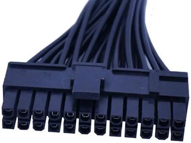 Alt view image 2 of 6 - 24Pin Power Supply Synchronizer Male To Female ATX Mining 30cm 24 Pin Dual PSU Extension Cable For Computer Adaptor For Mining