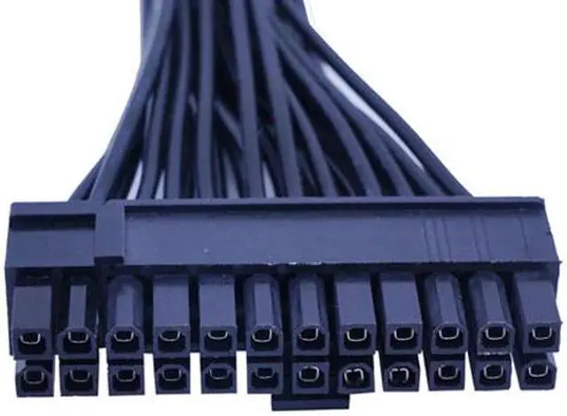 Alt view image 3 of 6 - 24Pin Power Supply Synchronizer Male To Female ATX Mining 30cm 24 Pin Dual PSU Extension Cable For Computer Adaptor For Mining