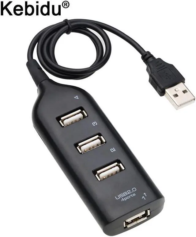 Alt view image 5 of 5 - Hub Adapter USB Hub Mini USB 2.0 4-Port Splitter For PC Laptop Notebook Receiver Computer Peripherals Accessories