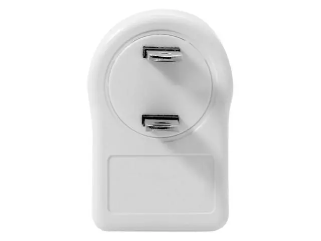 Alt view image 2 of 7 - NEMA 1-15P USA Outlet Saver Power Extension Adapter 2-prong 2 Outlets 90 Degree Left Right Angled PW-014-RI